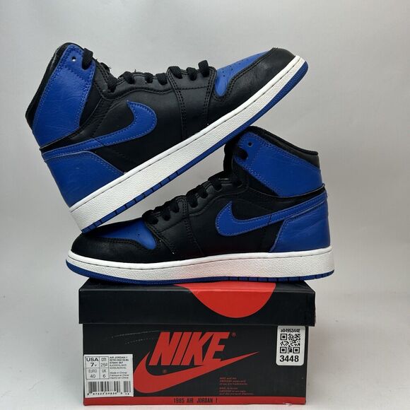 Nike Air Jordan 1 Retro High OG BG “Royal” 2017 575441-007 Size 7Y/Women’s 8.5 - Picture 3 of 10